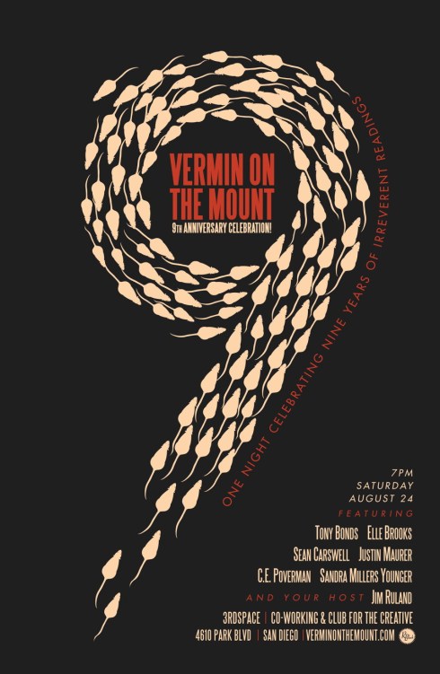 Vermin On The Mount 9th anniversary party/reading - San Diego, CA