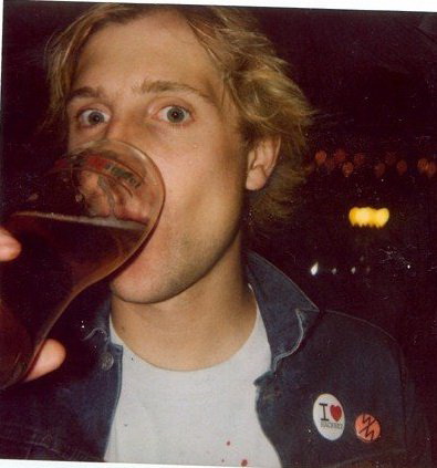 Having a pint in London