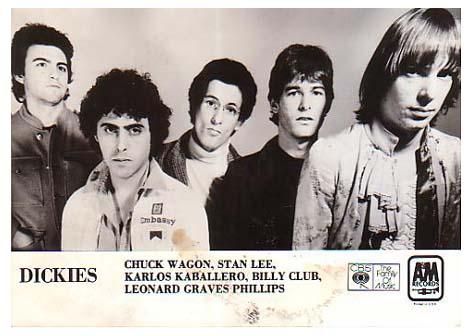 The Dickies, A & M Records promo photo, 1979